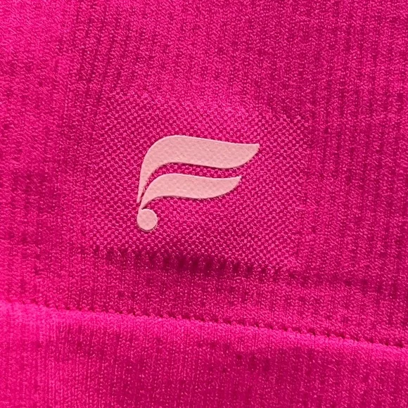 Fabletics Hot Pink Bike Shorts - Picture 2 of 4